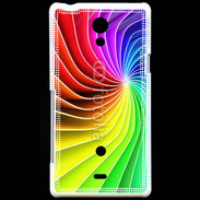Coque Sony Xperia T Art abstrait en couleur