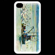 Coque iPhone 4 / iPhone 4S Peinture bateau de pêche
