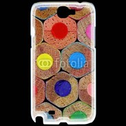 Coque Samsung Galaxy Note 2 Art crayon de couleur