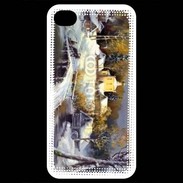 Coque iPhone 4 / iPhone 4S Peinture village rural