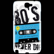 Coque Samsung Galaxy Note 2 Cassette audio Années 80