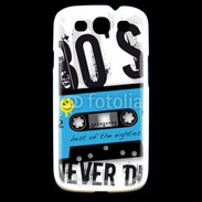 Coque Samsung Galaxy S3 Cassette audio Années 80