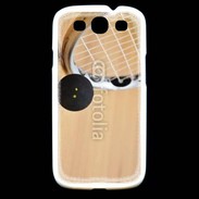 Coque Samsung Galaxy S3 Squash raquette et balle