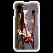 Coque Samsung ACE S5830 Biplan blanc et rouge