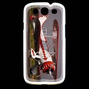 Coque Samsung Galaxy S3 Biplan blanc et rouge