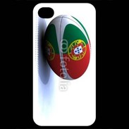 Coque iPhone 4 / iPhone 4S Ballon de rugby Portugal