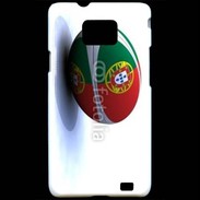 Coque Samsung Galaxy S2 Ballon de rugby Portugal