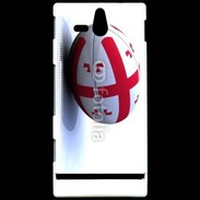 Coque SONY Xperia U Ballon de rugby Georgie