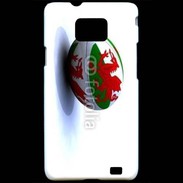 Coque Samsung Galaxy S2 Ballon de rugby Pays de Galles