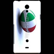 Coque Sony Xperia T Ballon de rugby Italie