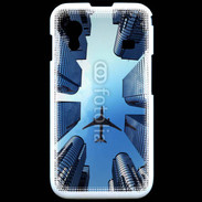 Coque Samsung ACE S5830 Avion de ligne au dessus des immeubles