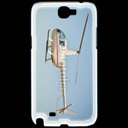 Coque Samsung Galaxy Note 2 Hélicoptère R44 blanc
