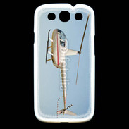 Coque Samsung Galaxy S3 Hélicoptère R44 blanc