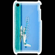 Coque iPhone 3G / 3GS Hydravion au dessus de la mer turquoise