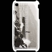 Coque iPhone 3G / 3GS Pêcheur noir et blanc