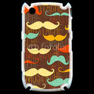 Coque Black Berry 8520 Fond en moustache