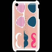 Coque iPhone 3G / 3GS Moustache et lunettes 5