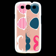 Coque Samsung Galaxy S3 Moustache et lunettes 5