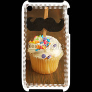 Coque iPhone 3G / 3GS Cupcake moustache