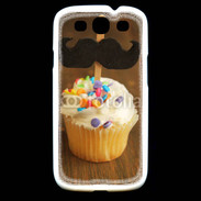 Coque Samsung Galaxy S3 Cupcake moustache