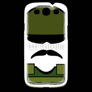 Coque Samsung Galaxy S3 Moustache militaire