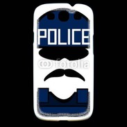 Coque Samsung Galaxy S3 Moustache policier