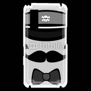 Coque Samsung Player One Moustache et casquette tête de mort