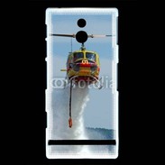 Coque Sony Xperia U Hélicoptère bombardier d'eau