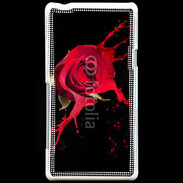 Coque Sony Xperia T Rose splash