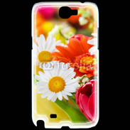 Coque Samsung Galaxy Note 2 Fleurs des champs multicouleurs