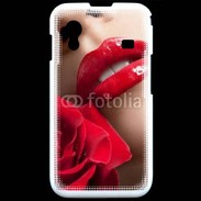 Coque Samsung ACE S5830 Bouche et rose glamour