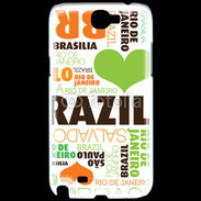 Coque Samsung Galaxy Note 2 I love Brésil