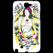 Coque Samsung Galaxy Note 2 Tatouage Girl