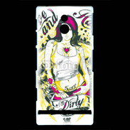 Coque Sony Xperia U Tatouage Girl