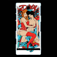 Coque Sony Xperia U Couple de femme