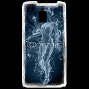 Coque LG P990 Femme en fumée de cigarette