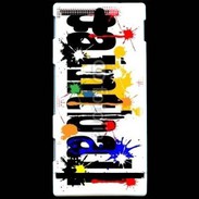 Coque SONY Xperia U Paintball logo 1