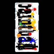 Coque Sony Xperia U Paintball logo 1
