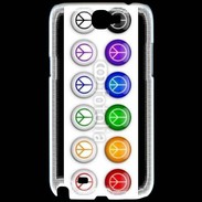 Coque Samsung Galaxy Note 2 Love and peace 5