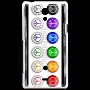 Coque Sony Xperia T Love and peace 5