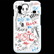 Coque Samsung ACE S5830 Eléments de musique en dessin