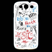 Coque Samsung Galaxy S3 Eléments de musique en dessin