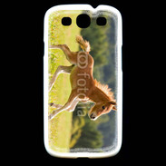 Coque Samsung Galaxy S3 Poulain dans un champs