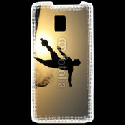 Coque LG P990 beach soccer couché du soleil