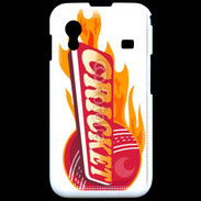 Coque Samsung ACE S5830 Cricket balle flamme