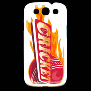 Coque Samsung Galaxy S3 Cricket balle flamme