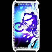 Coque iPhone 3G / 3GS Illustration BMX bleu