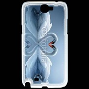 Coque Samsung Galaxy Note 2 Couple de Cygnes