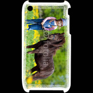 Coque iPhone 3G / 3GS Petite fille avec son poney