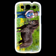 Coque Samsung Galaxy S3 Petite fille avec son poney
